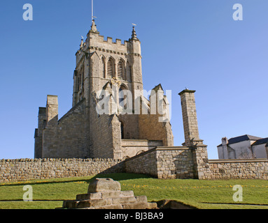 St Hilda mittelalterliche Alte Kirche Landspitze Hartlepool, England Stockfoto