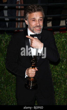 CHRISTOPH WALTZ VANITY FAIR OSCAR PARTY 2010 LOS ANGELES CA USA 07 März 2010 Stockfoto