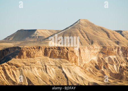 Israel, Negev, Kibbuz Sde Boker Blick auf Ein Ovdat und das Wadi Zin Tal Stockfoto