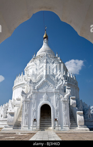 Hsinbyume Paya. Mingun (in der Nähe von Mandalay). Myanmar. Stockfoto