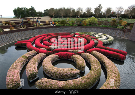 Gartenanlage am Getty Center for the Arts Stockfoto