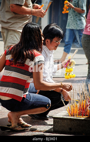 Erawan-Schrein, Bangkok Stockfoto