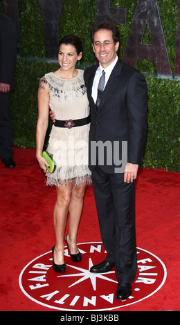 JESSICA SEINFELD JERRY SEINFELD VANITY FAIR OSCAR PARTY 2010 LOS ANGELES CA USA 07 März 2010 Stockfoto