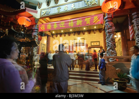 Thien Hau-Tempel, ein Taoistischer Tempel in Chinatown von Los Angeles. Stockfoto