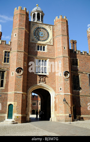 Anne Boleyn Torhaus, Hampton Court, London, UK Stockfoto