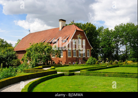 Haus Rueschhaus, erbaut 1745-1748 von j.k. Schlaun, Heimat von Annette von Droste-Huelshoff, Münster, Nordrhein-Westfalen, Deutschland Stockfoto