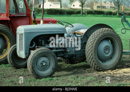 Maschinen, Ferguson TE20, "Little Grey Fergie" Ackerschlepper, ca. 1955, England, Vereinigtes Königreich, Europa Stockfoto