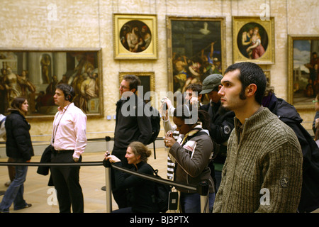 Touristen besuchen Grand Trianon, Versailles, Frankreich Stockfoto