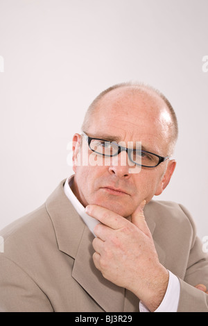 Mann mit Brille Stockfoto