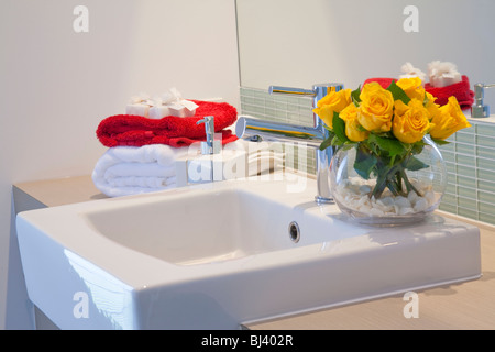 Badezimmer in moderne Stadthaus Stockfoto