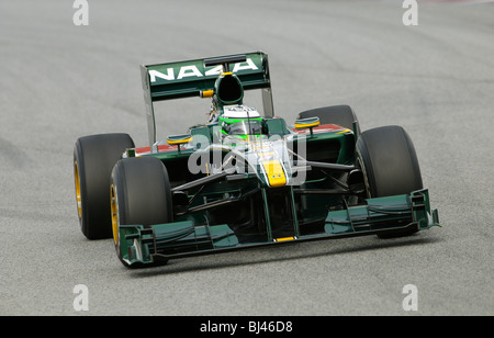 Heikki KOVALAINEN (FIN) im Lotus T127 Rennwagen während der Formel-1-Tests Stockfoto