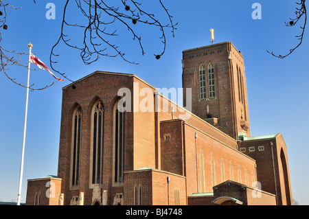 Fassade der Kathedrale von Guildford, Surrey UK Stockfoto