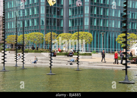 moderne Skulptur in La Defense Paris Frankreich Stockfoto