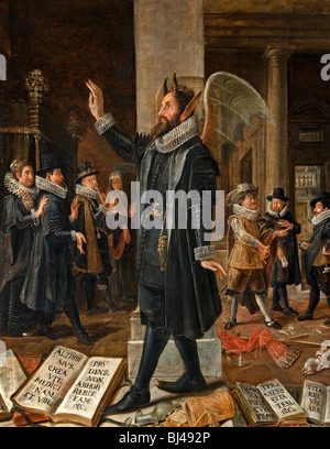 Der Arzt wie die Devel-Öl-Malerei-Niederlande 1600 1625 Stockfoto