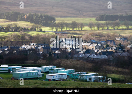 Bellingham Northumberland geht eine Tor zur Northumberlands Nationalpark und der Pennie Weg durch das Dorf. Stockfoto