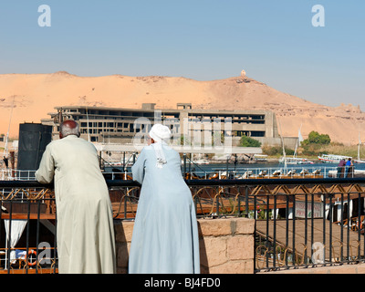 Ansichten von den Ufern des Nils in Ägypten Stockfoto