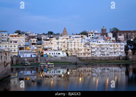 Lal Ghat. Pichola-See. Udaipur. Rajasthan. Indien Stockfoto