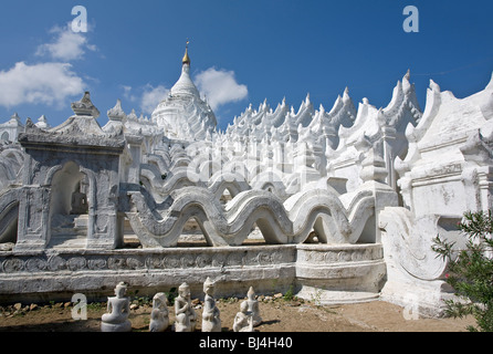 Hsinbyume Paya. Mingun (in der Nähe von Mandalay). Myanmar. Stockfoto