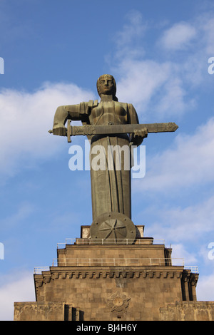 Armenien. Yerevan.The Mutter Armenien Denkmal im Park des Sieges. Stockfoto