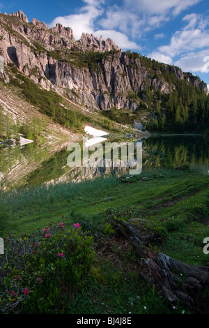 Lago Federa See, Alto Adige, Italien, Europa Stockfoto