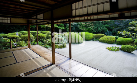 Shisendo Tempel. Erbaut im Jahre 1641 von dem Dichter Jozan Ishikawa (1582-1672). Es gehört zu der Soto-Sekte des Zen-Buddhismus. Kyoto. Japan. Stockfoto