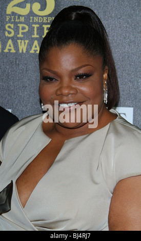 MO'NIQUE 25. FILM INDEPENDENT SPIRIT AWARDS DRUCKSAAL DOWNTOWN LOS ANGELES CA USA 5. März 2010 Stockfoto