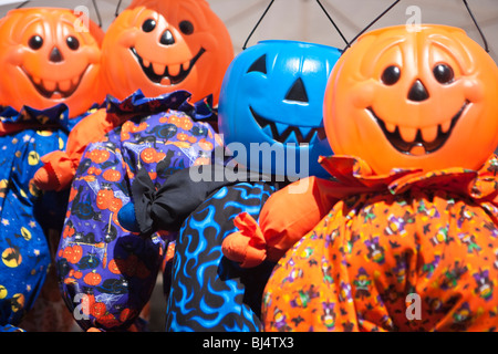 Halloween Kürbis Kopf Puppen Festival Carpinteria Avocado, Carpinteria, Kalifornien Stockfoto