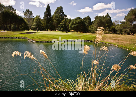 Wairakei International Golf Course ist nur fünf Fahrminuten vom Huka Lodge Taupo New Zealand Stockfoto