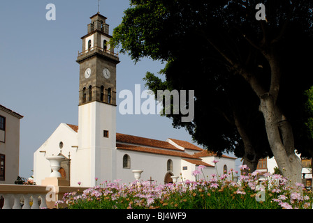 Spanien, Kanarische Inseln, Teneriffa Buenavista del Norte, N.S. de Los Remedios Kirche Stockfoto