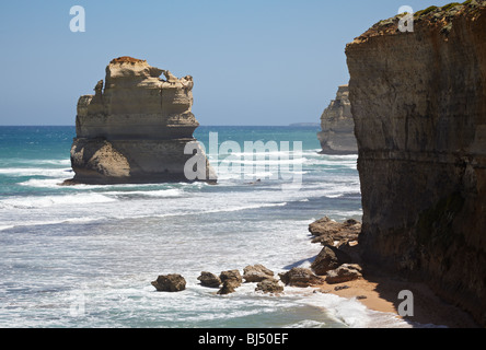 Einer der zwölf Apostel von Gibson Schritte, Port Campbell National Park, Victoria Australien gesehen Stockfoto