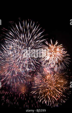 Feuerwerk bei Nacht Stockfoto