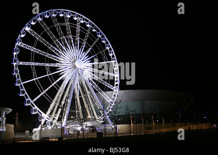 Das große Rad neben dem Echo Arena Liverpool, Merseyside, England, UK Stockfoto