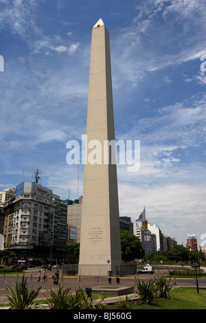 Obelisco Obelisk in Plaza De La Republica Hauptstadt Buenos Aires Bundesrepublik Argentinien in Südamerika Stockfoto