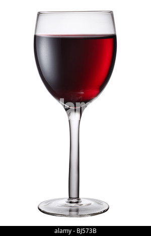 Glas Rotwein Stockfoto