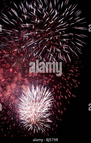 Feuerwerk bei Nacht Stockfoto