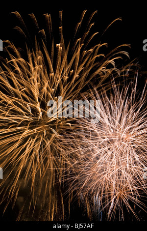 Feuerwerk bei Nacht Stockfoto