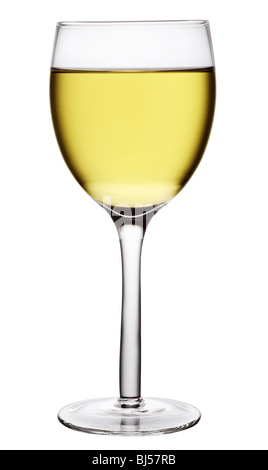 Glas Weißwein Stockfoto