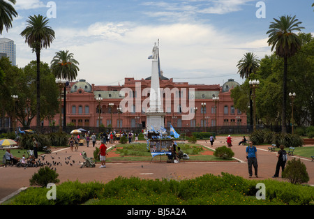 Plaza de Mayo und Casa Rosada Monserrat Bezirk Hauptstadt Buenos Aires Bundesrepublik Argentinien in Südamerika Stockfoto