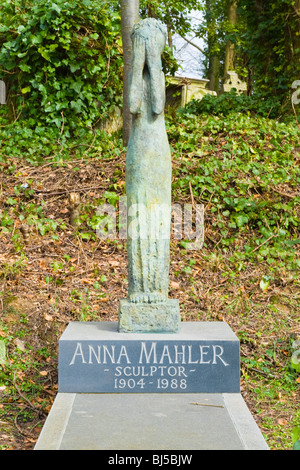 Highgate Cemetery, einem 6 original private Friedhöfe rund um London, Grab des Bildhauers Tochter Anna Mahler Gustav Mahler Stockfoto