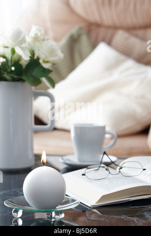 Interieur in Einfamilienhaus - Wohnzimmer Stockfoto