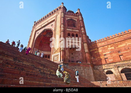 Die Freitagsmoschee oder Jama Masjid in Fatehpur Sikri Indien Stockfoto