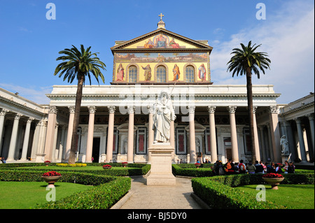 San Paolo Fuori le Mura, Rom, Latium, Italien Stockfoto