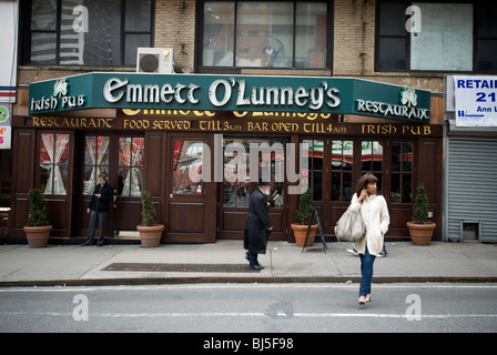 Emmett O'Lunney Irish Pub in Midtown in New York Stockfoto