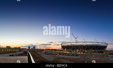 Das Olympiastadion Standort in Stratford, London. Stockfoto