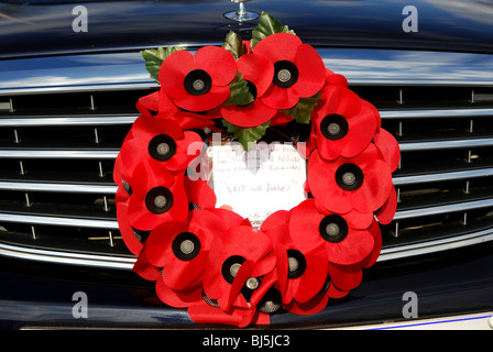 Beerdigung britischer Soldat. Stockfoto