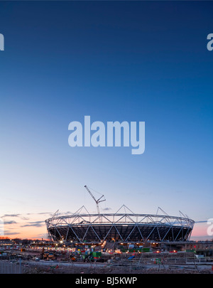 Das Olympiastadion Standort in Stratford, London. Stockfoto