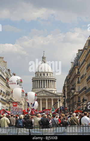 Mai-Demonstration in Paris, Frankreich Stockfoto