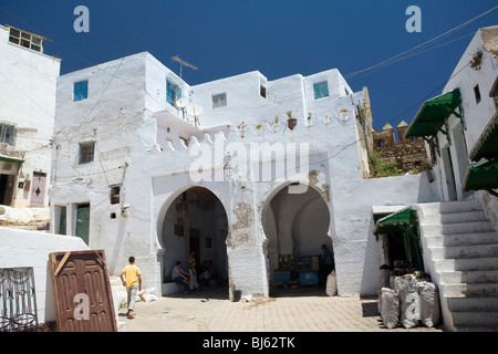 Typische Architektur der Altstadt von Tetouan, Marokko Stockfoto