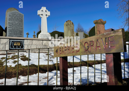 J.m. Barrie Grabstein, Kirriemuir Stockfoto