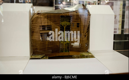 Paris, Frankreich, Close Up, Construction Trade Show, Ausstellung ökologischer grüner Gebäude nach Architektur Stockfoto